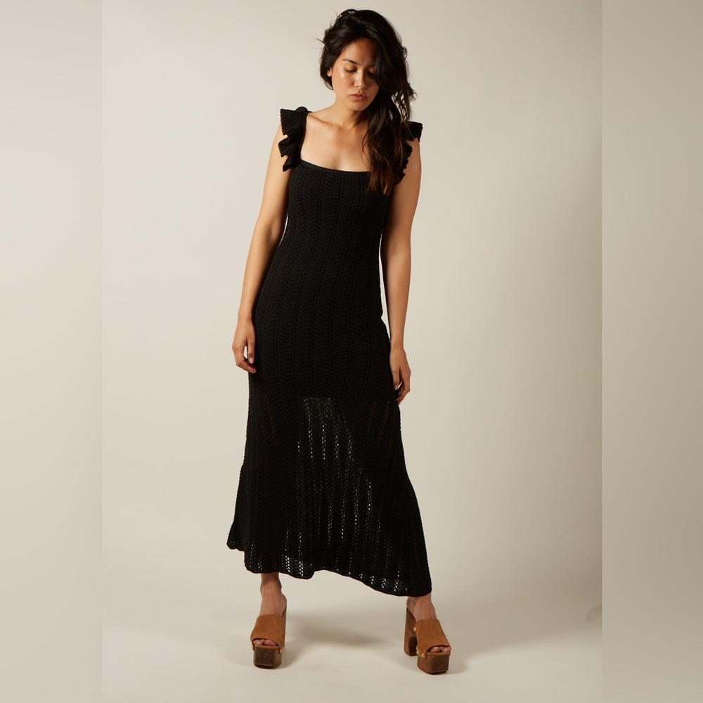 🆕🇫🇷🍾Parisienne et Alors🍾🇫🇷Long Knitted Dress Rouelle Size 34 NWOT
